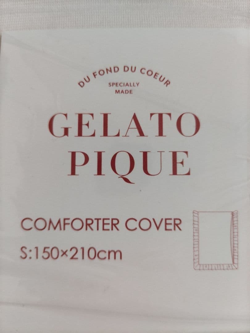 gelato piqueシングル3点 布団カバー ボックスシーツ 枕カバー 苺柄