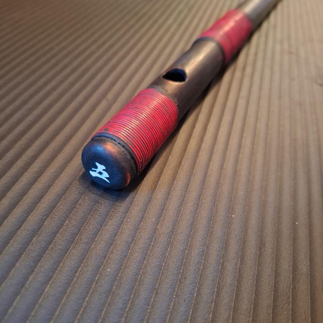 篠笛　古典調　7穴　5本調子　天地胴巻き　超鐵仕様