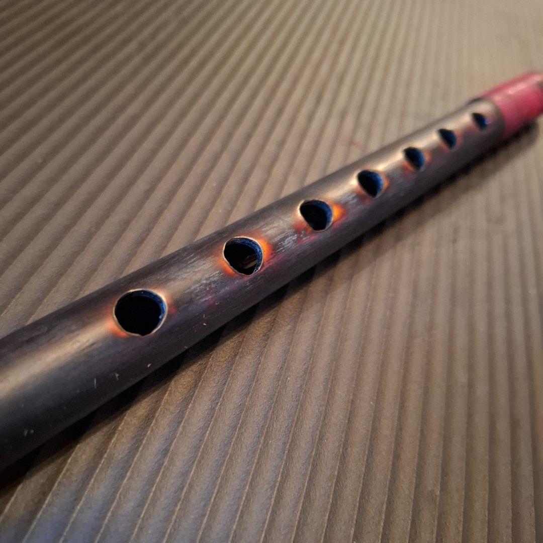 篠笛　古典調　7穴　5本調子　天地胴巻き　超鐵仕様