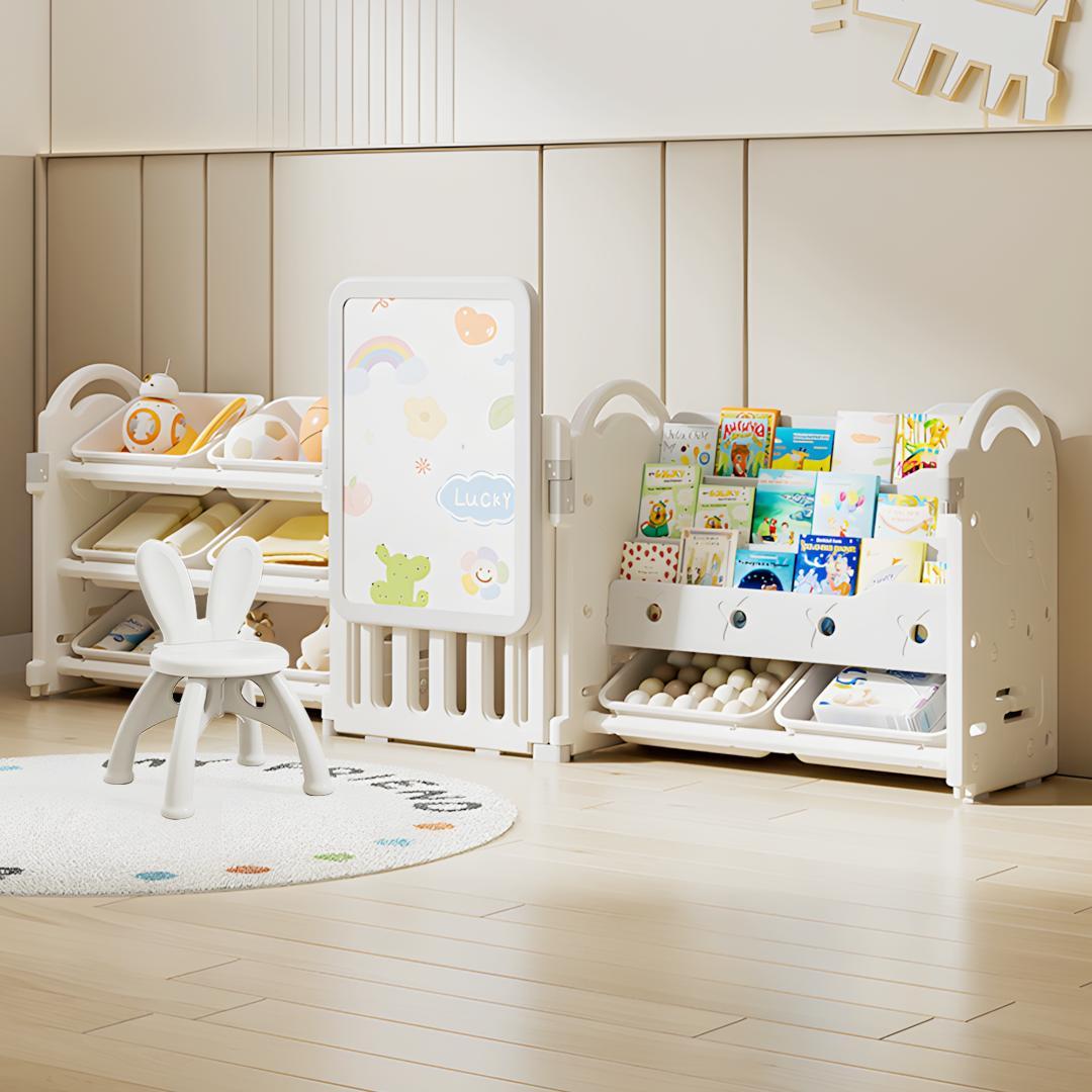 おもちゃ 収納 ラック 3段 棚なし　おもちゃ箱 おもちゃ収納3段ラック 絵本