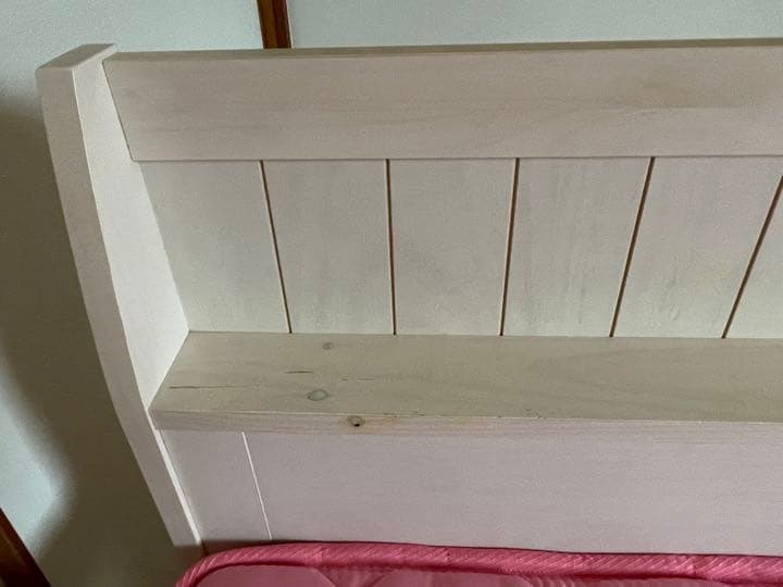 ニトリ シングルベッド　コイズミ ポケットコイルマット付　ホワイト　②