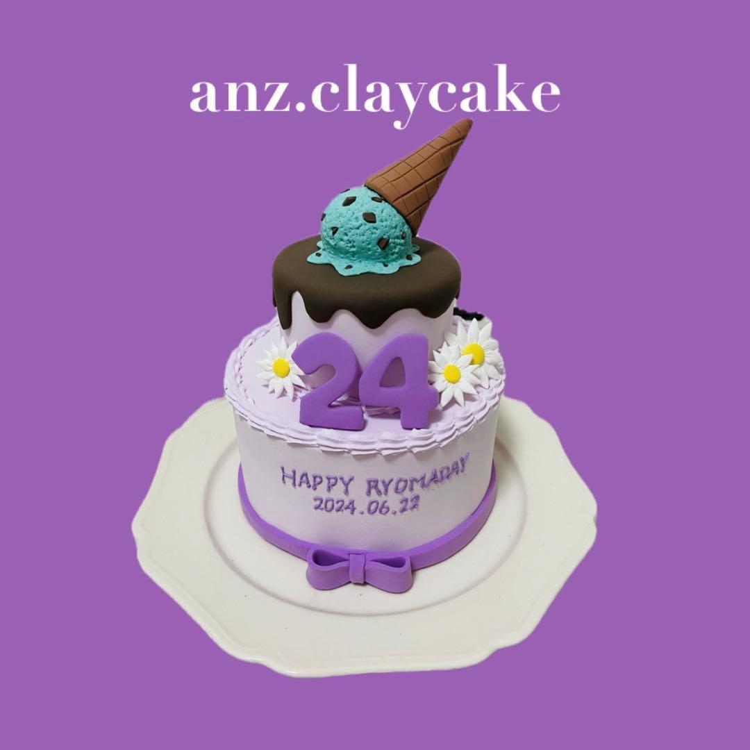 クレイケーキ フルオーダー受付中 推しケーキ マタニティ 生誕祭 誕生