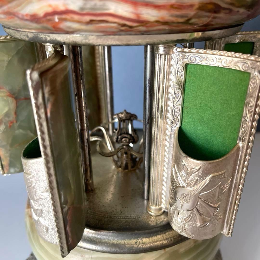 『修理　必要』リュージュ　陶器製カラクリ オルゴール　葉巻入れ　アンティーク