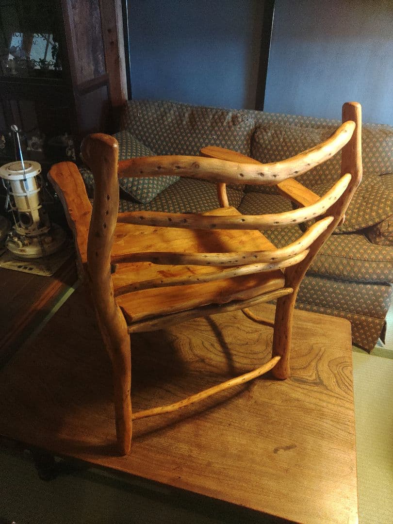 一点物　希少　アームチェア　椅子　ハンドメイド　デザイナー　芸術品　レア