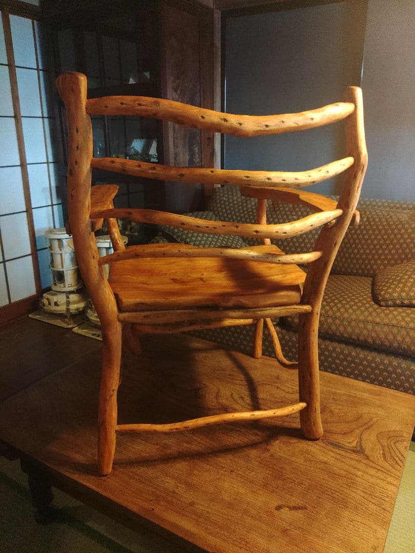 一点物　希少　アームチェア　椅子　ハンドメイド　デザイナー　芸術品　レア