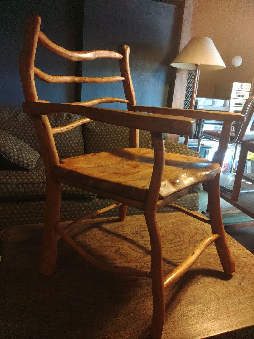 一点物　希少　アームチェア　椅子　ハンドメイド　デザイナー　芸術品　レア