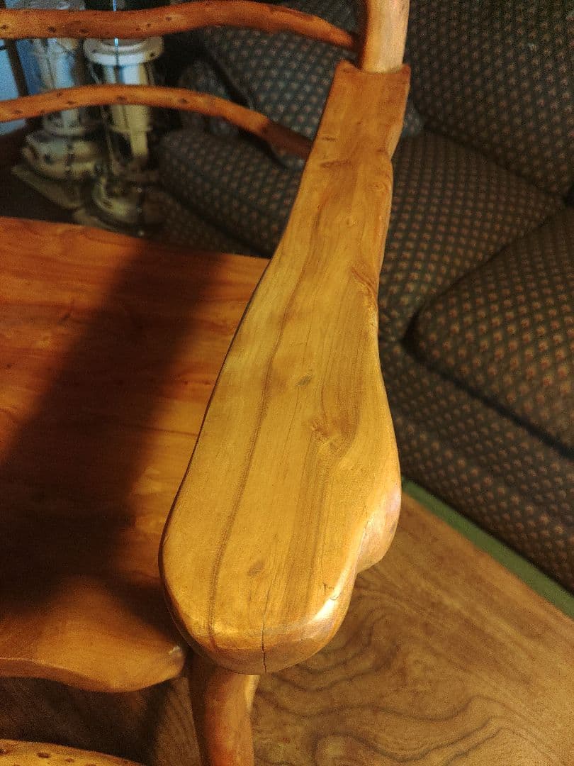 一点物　希少　アームチェア　椅子　ハンドメイド　デザイナー　芸術品　レア