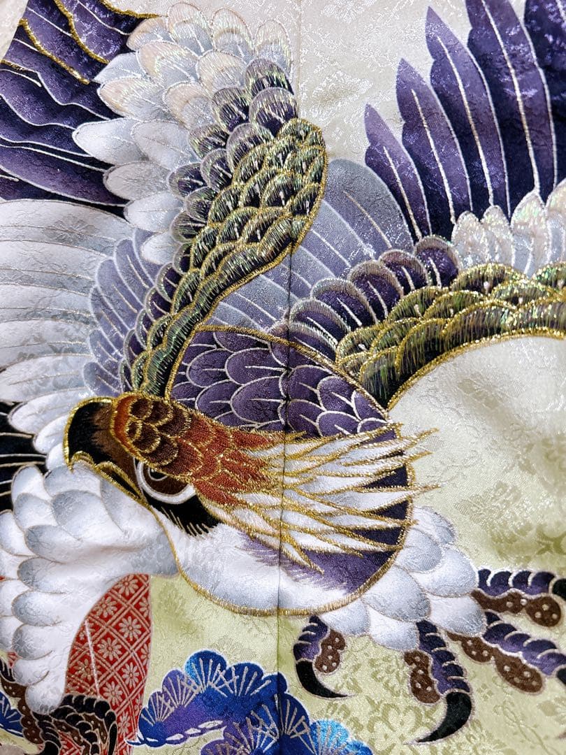 豪華刺繍入り♡七五三　3歳　男の子　抹茶色　緑系　小さめ