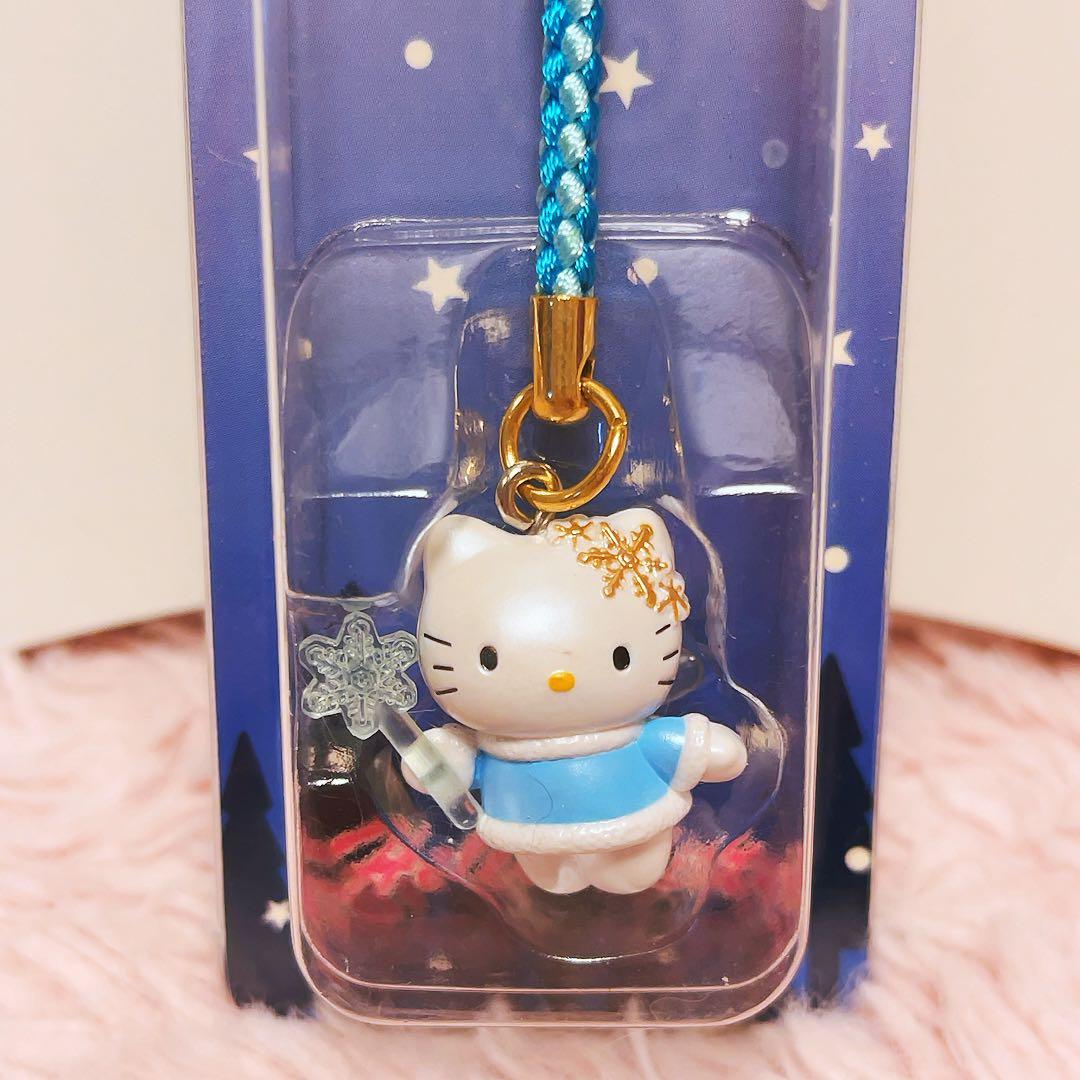 希少レア ハローキティ 根付け ネツケ 2002年製 スノーフェアリー