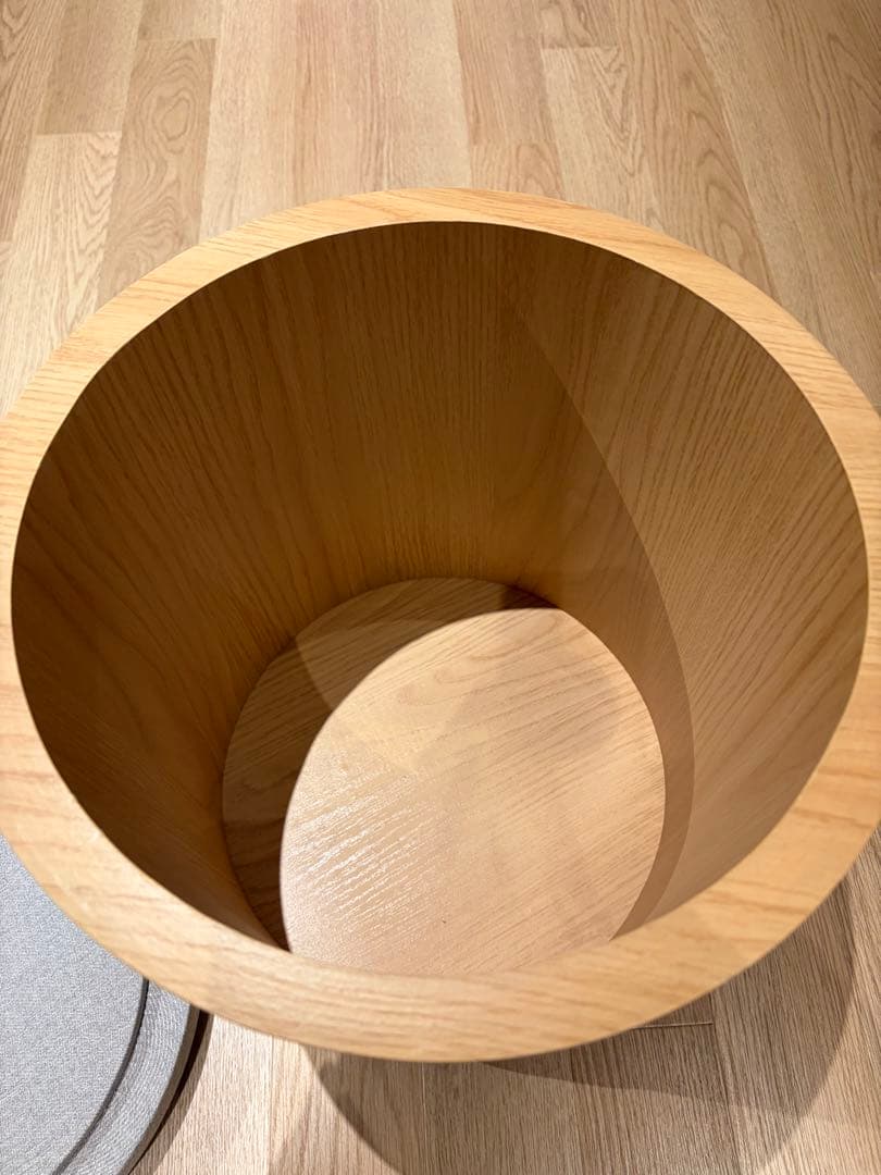 ※引き取り可能な方又は着払いの方限定※ スツール ラタン木製 グレー　収納付き