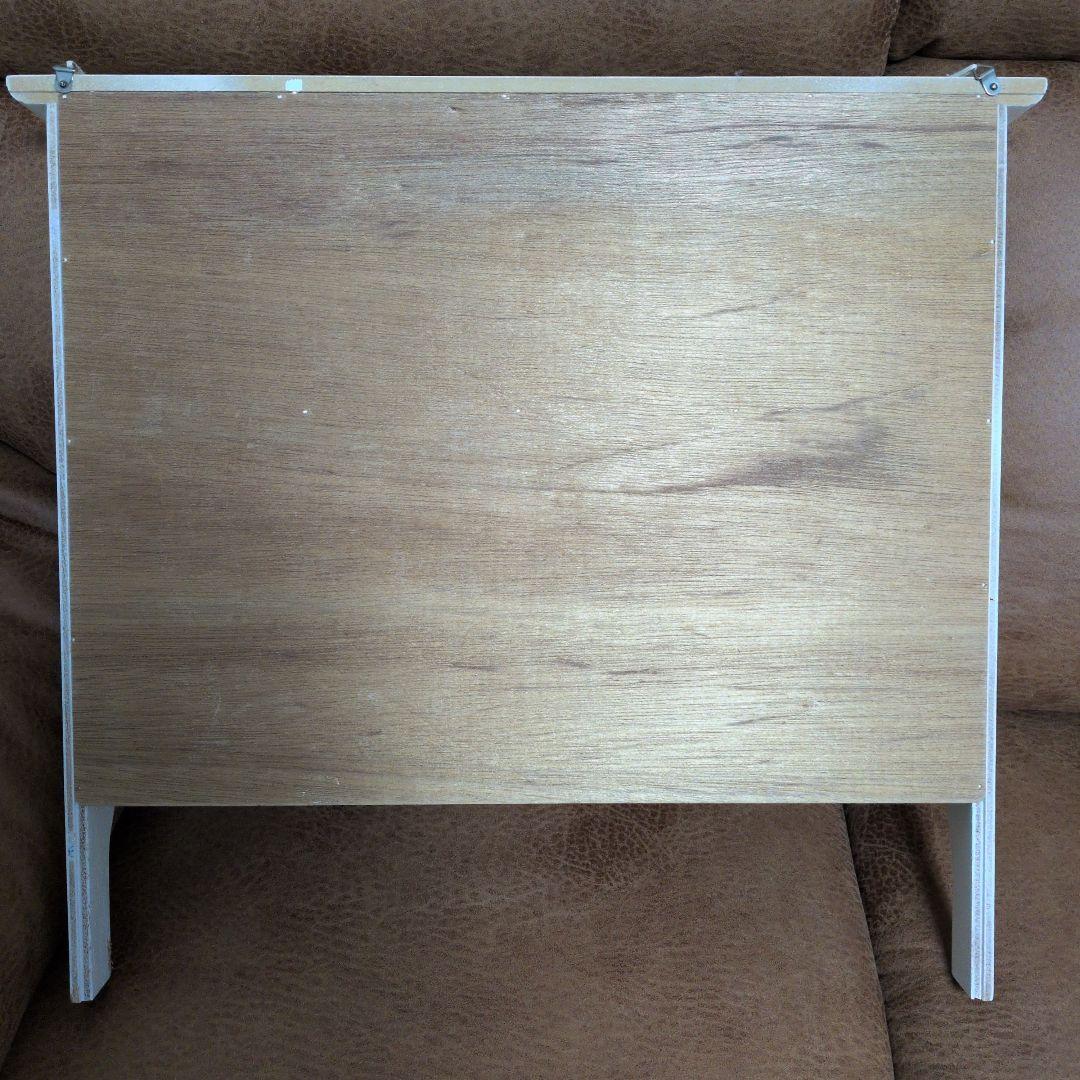 旧 imane ホワイトカップボード 木製 壁掛けシェルフ