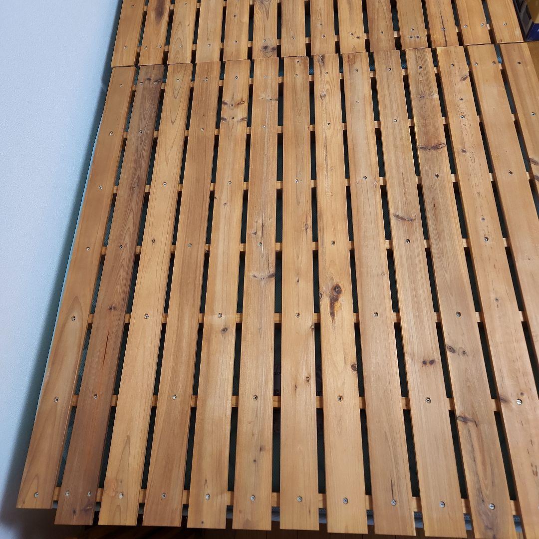 スノコベッド　ベッド　すのこ　天然木製　パイン材　杉　木製　山善　ヤマゼン