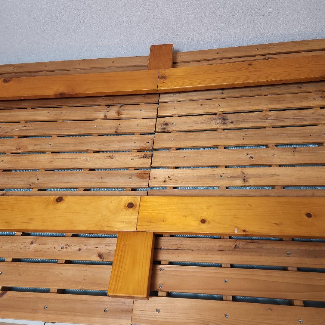 スノコベッド　ベッド　すのこ　天然木製　パイン材　杉　木製　山善　ヤマゼン