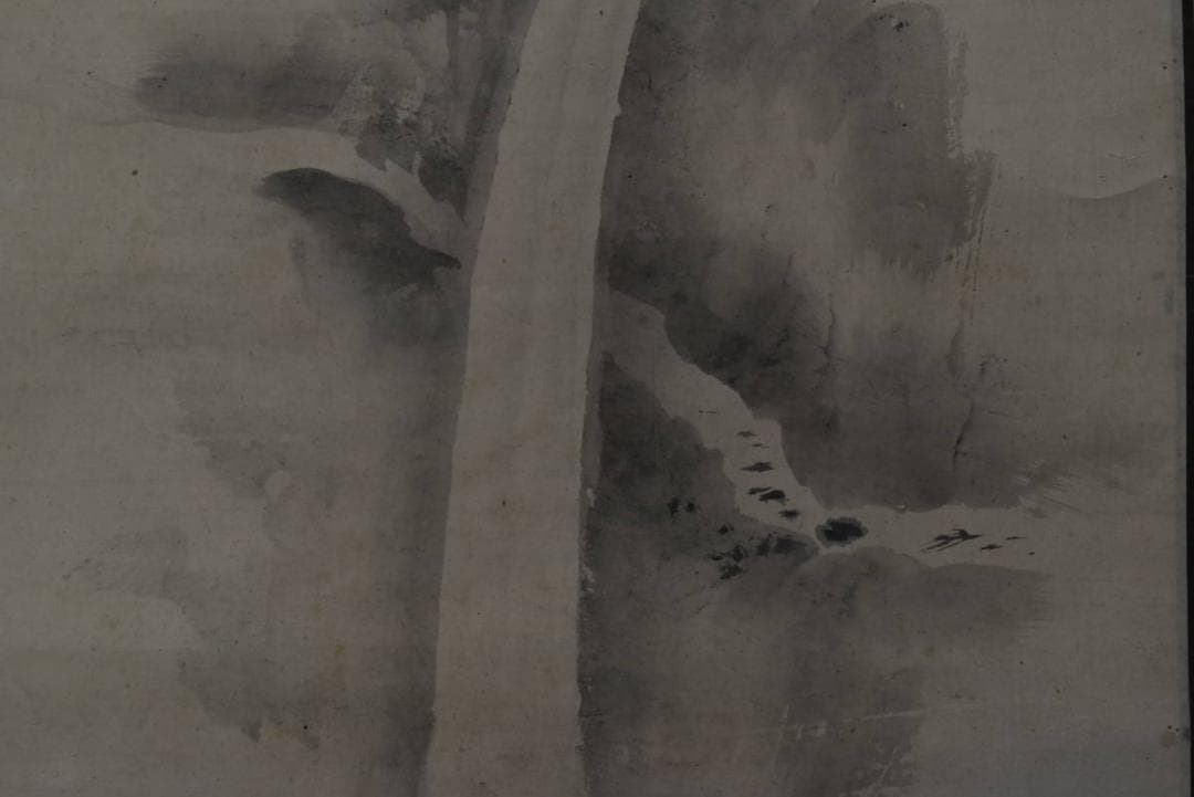 模写】橋本雅邦/号、勝園/日光山裏見滝図/掛軸/名家伝来/AA-174 - メルカリ