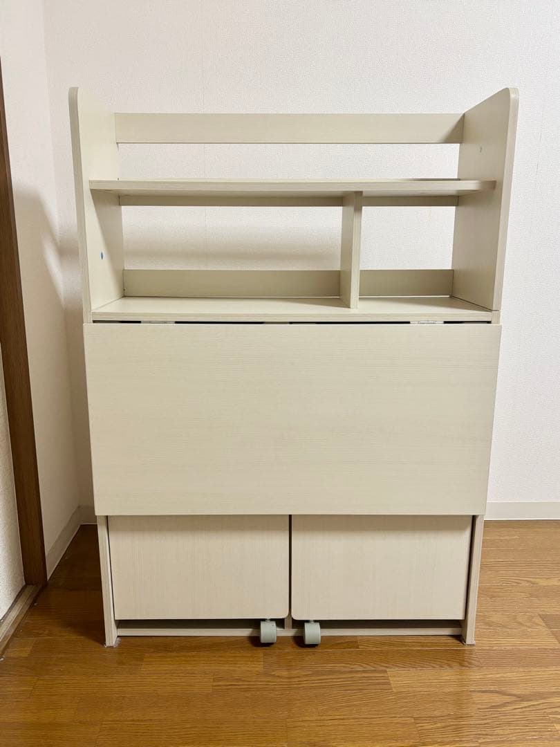 ニトリ　ライティングデスク　ホワイトウォッシュ