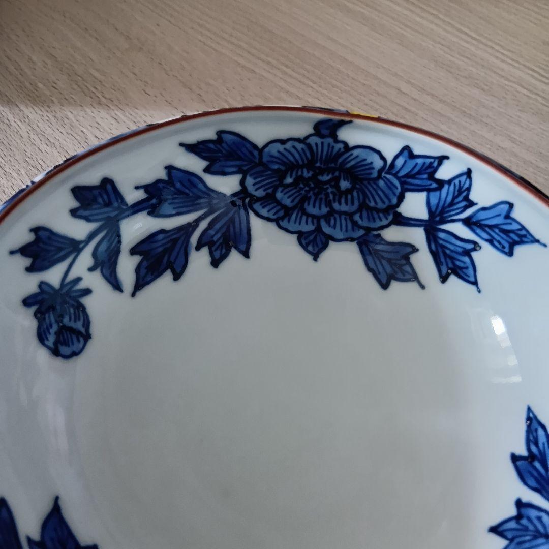 美品】清水焼・京焼☆秀峰☆中鉢☆青色の牡丹と蝶々 - メルカリ