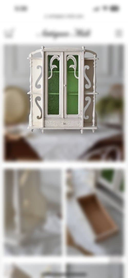 フランスアンテ－クガラスキャビネット