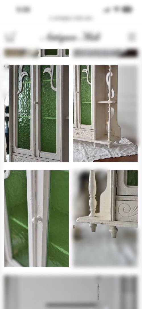 フランスアンテ－クガラスキャビネット