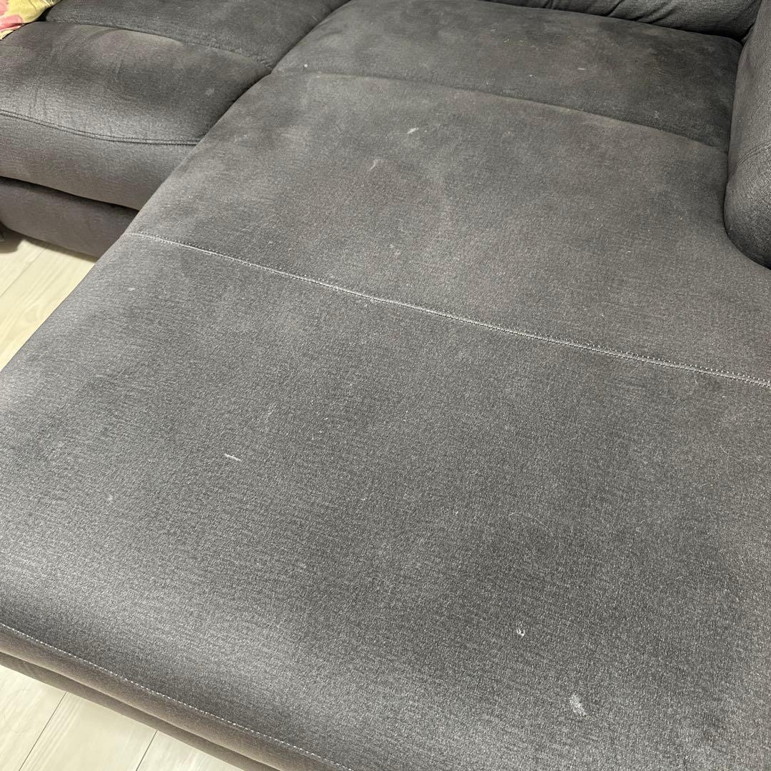 2024購入　高級感あるおしゃれなテーブル付き　自動足置き　大きめソファー