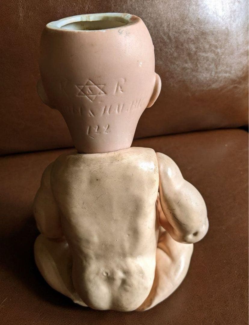 S&H122 上下歯・舌有りのレアベビービスクドール