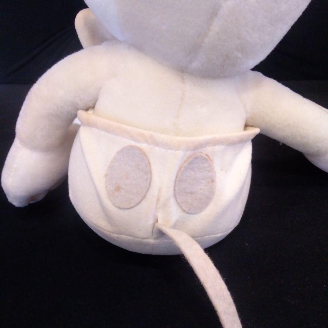 ホワイトミッキーマウスぬいぐるみ - メルカリ