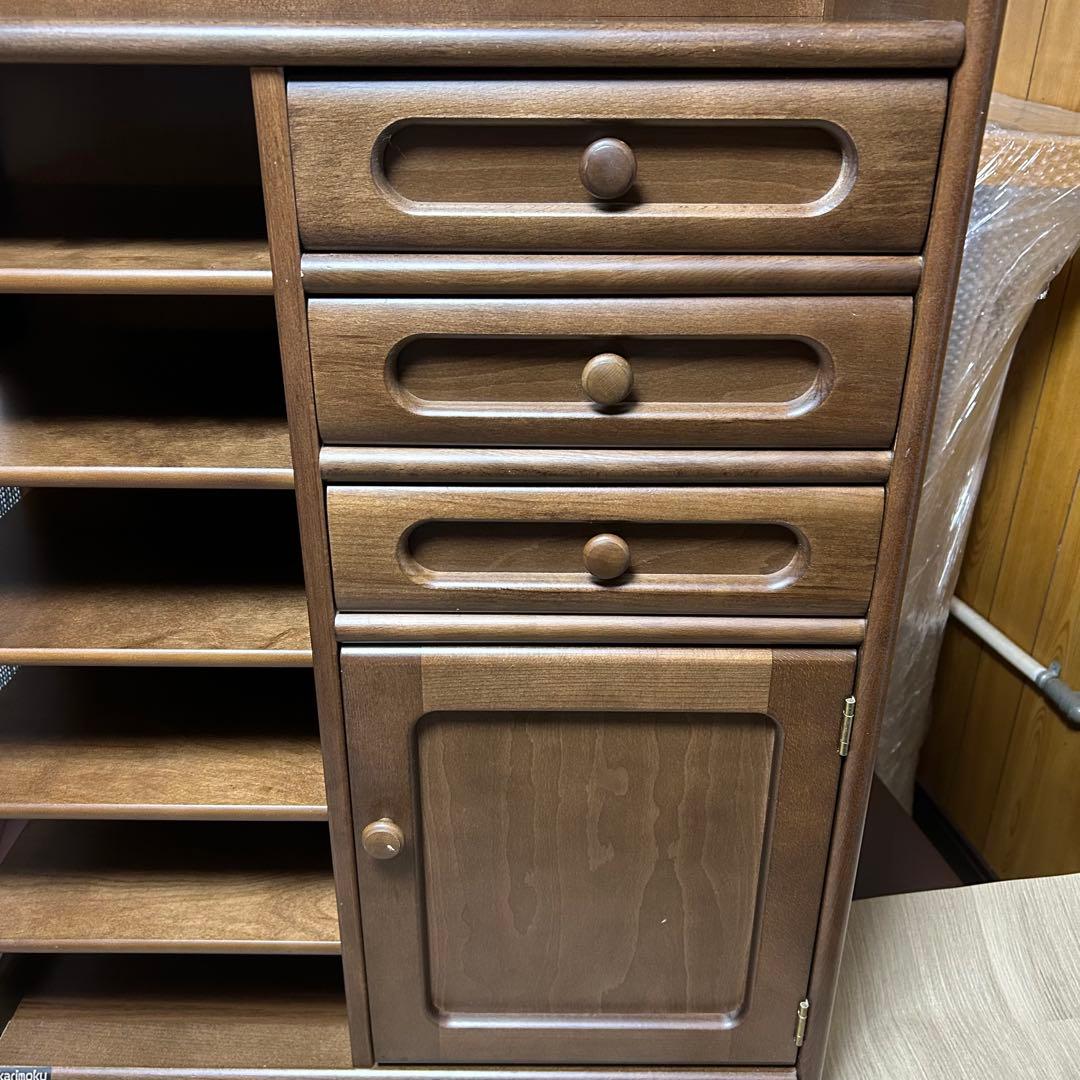 カリモク　キャビネット　電話台　スリッパ置き　チェスト　書類棚　カリモク家具