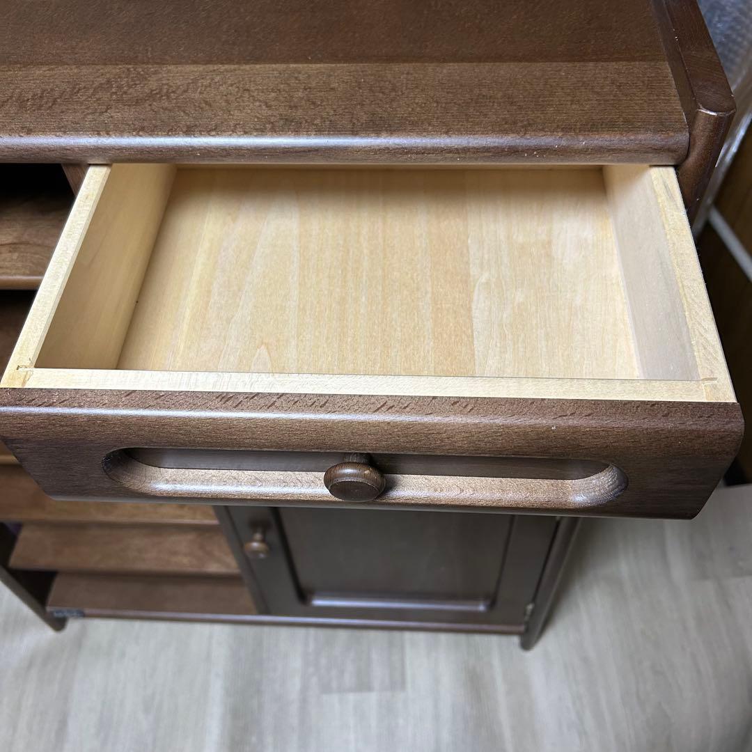 カリモク　キャビネット　電話台　スリッパ置き　チェスト　書類棚　カリモク家具