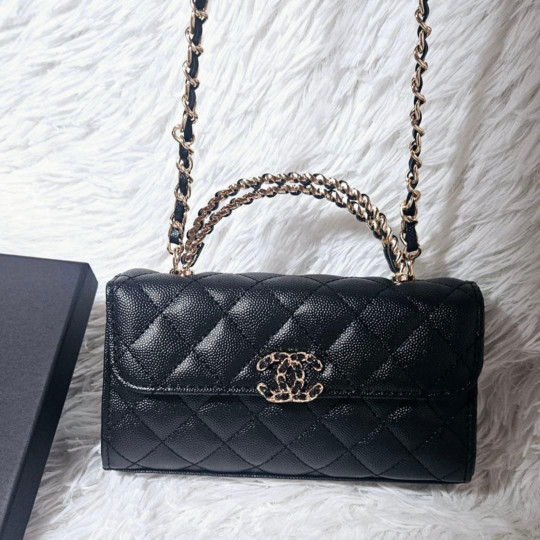 Chanel VIP限定 ノベルティ チェーンショルダーバッグ ブラック