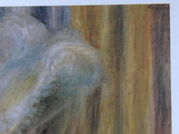 ルノワール 、【帽子の女】、希少画集画、新品高級額・額装付、状態