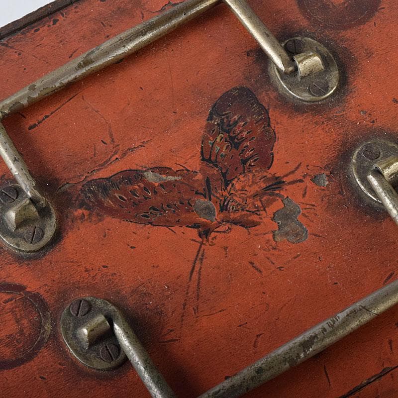 中国 竹嵌 骨牌 背竹牌 麻雀牌 花鳥文蒔絵朱塗箱付 D 8707 - メルカリ