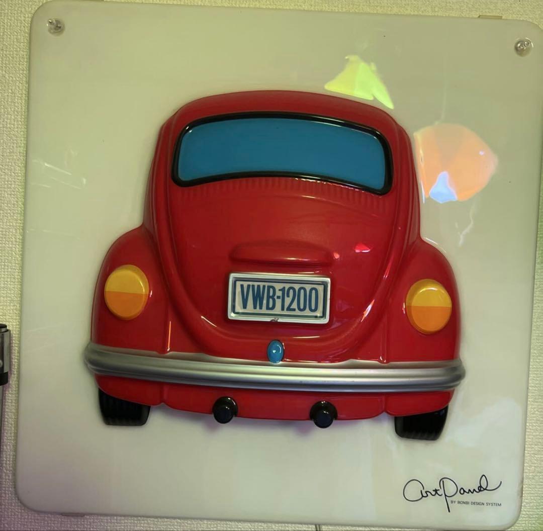 ミニクーパー風 アートパネル照明 ボンビ社レトロ
