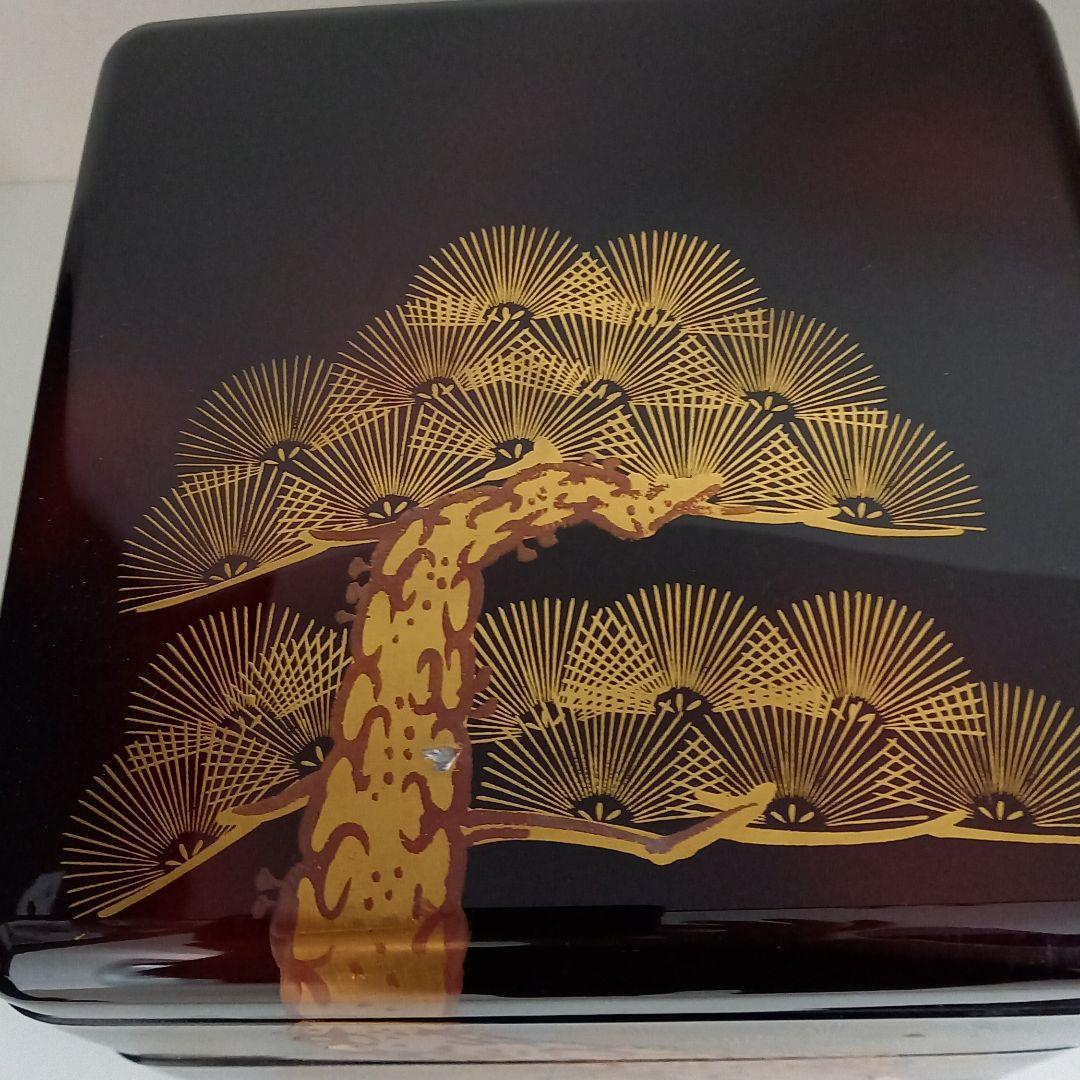 螺鈿　お重箱　松竹梅柄