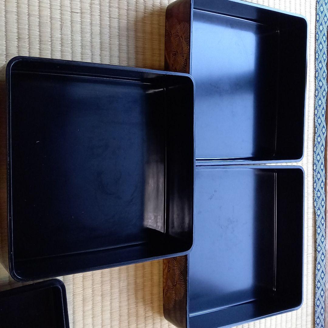 螺鈿　お重箱　松竹梅柄