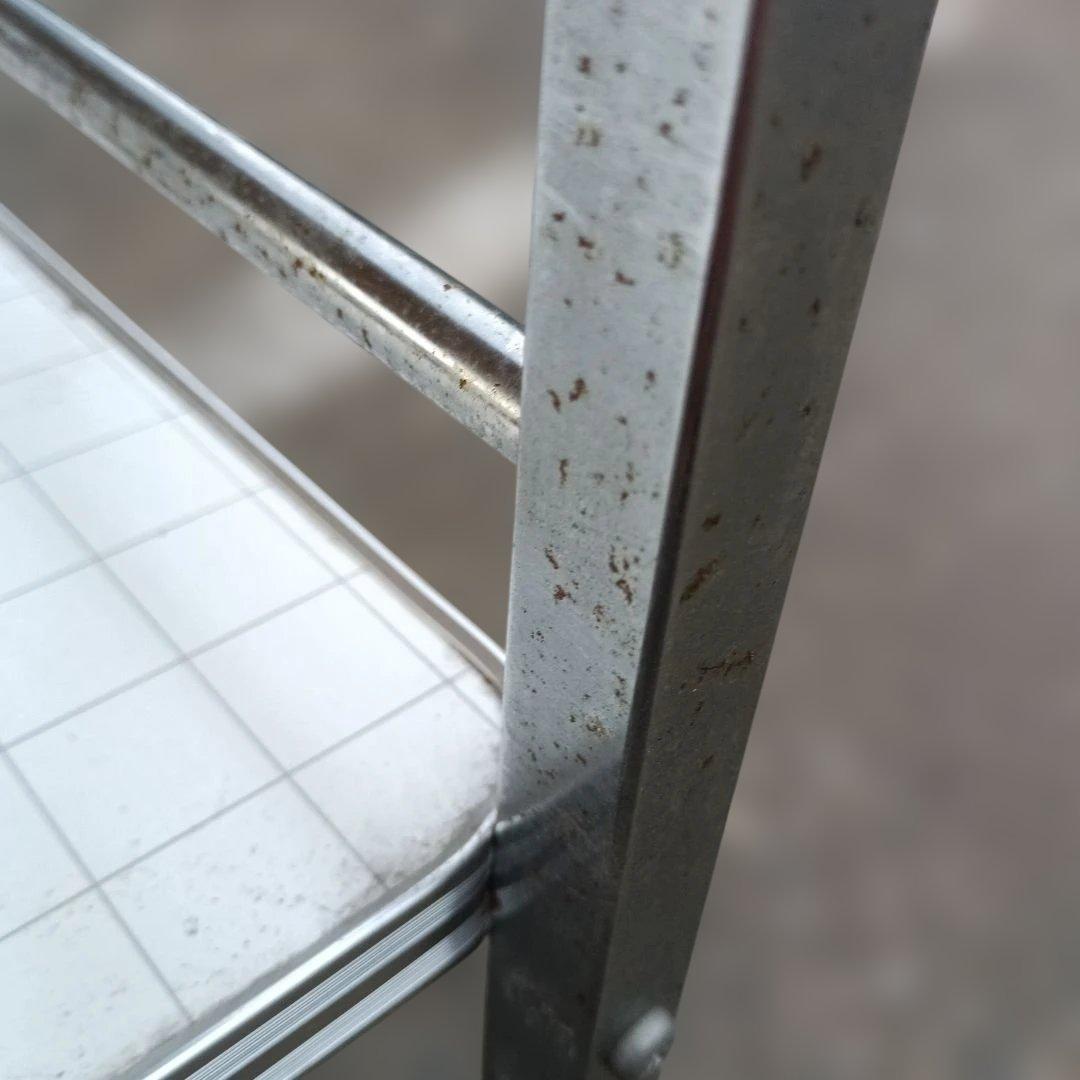 ４７０３）昭和レトロ　ワイエスのキッチンワゴン 格子模様　高圧メラミン