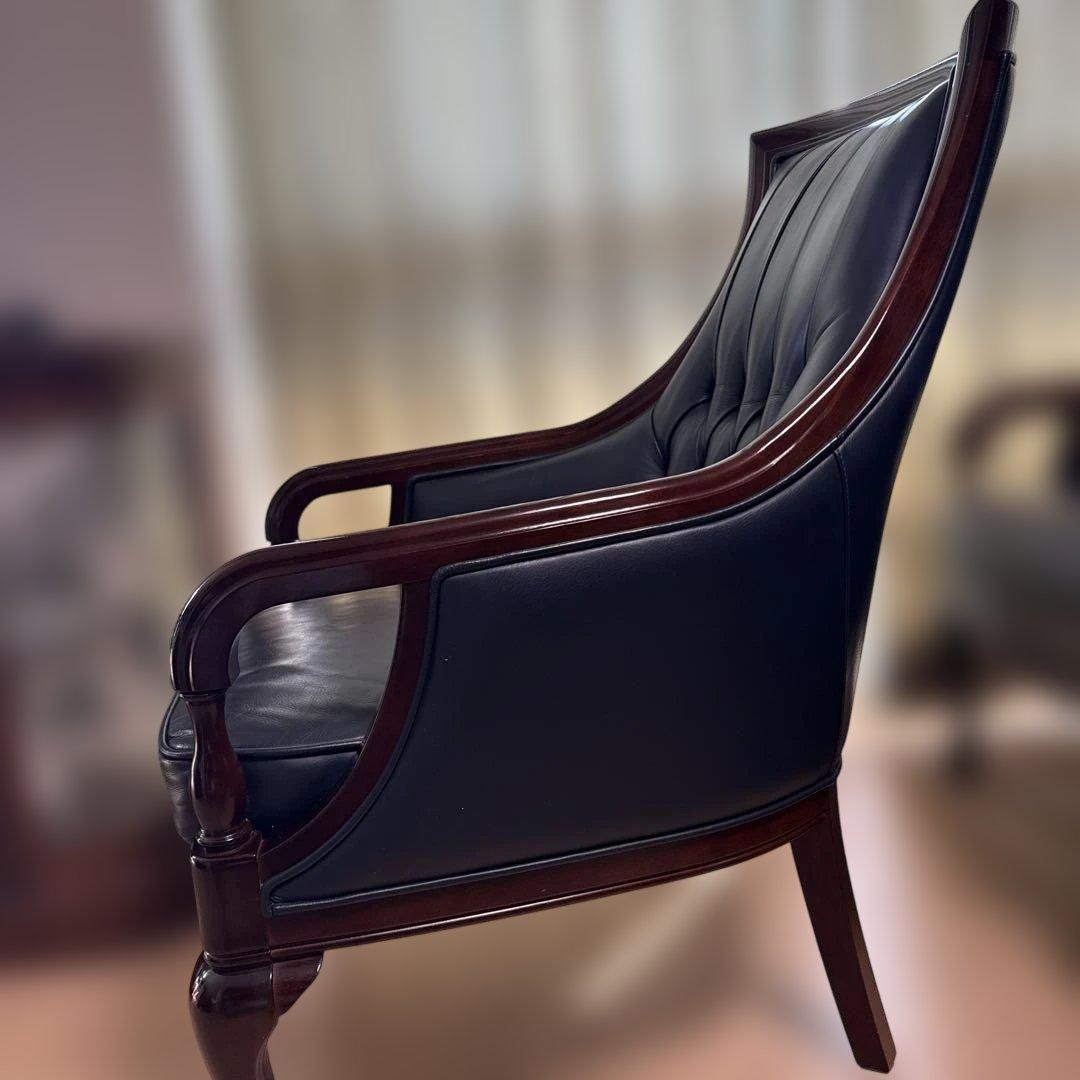 マルニ　ケントコートシリーズ　1脚　レザー1人掛けソファ③