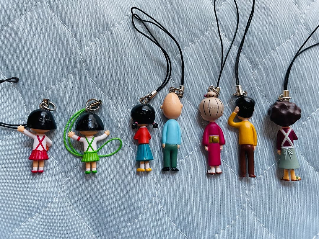 非売品】レア ちびまる子ちゃん ストラップ 十六茶 コンプリートセット