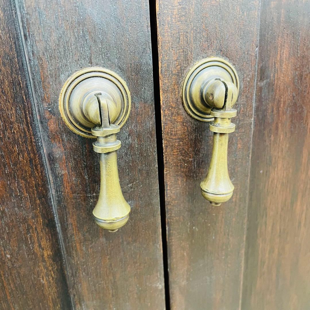 アジアン家具 チーク調 無垢風 大型サイドボード 幅187cm 高級店舗什器