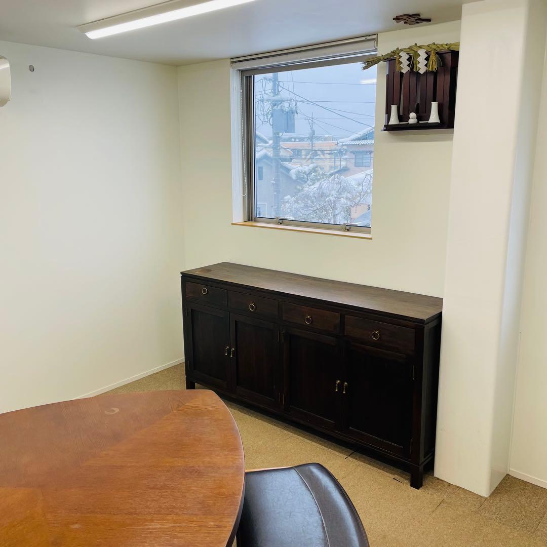 アジアン家具 チーク調 無垢風 大型サイドボード 幅187cm 高級店舗什器