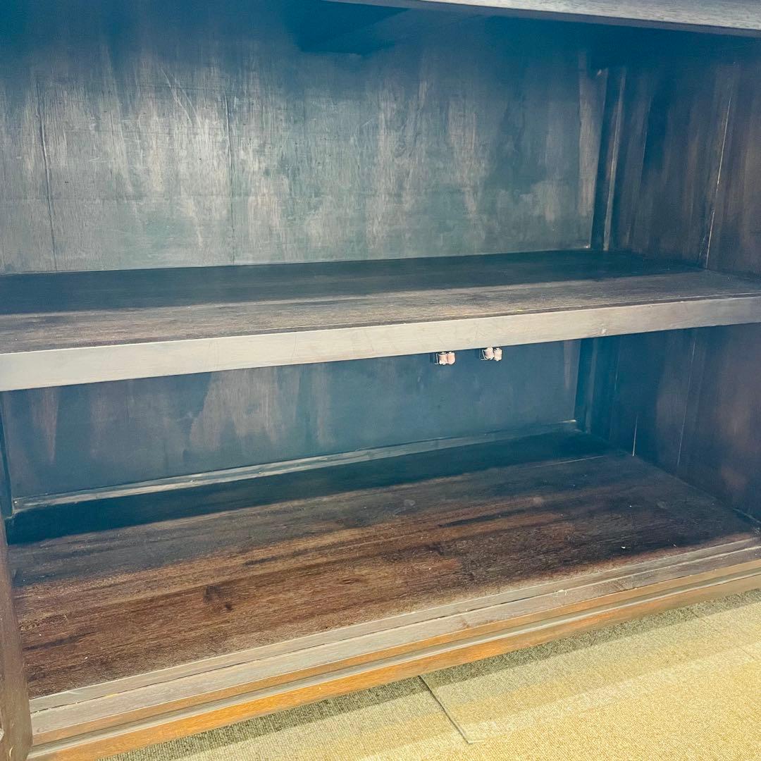 アジアン家具 チーク調 無垢風 大型サイドボード 幅187cm 高級店舗什器