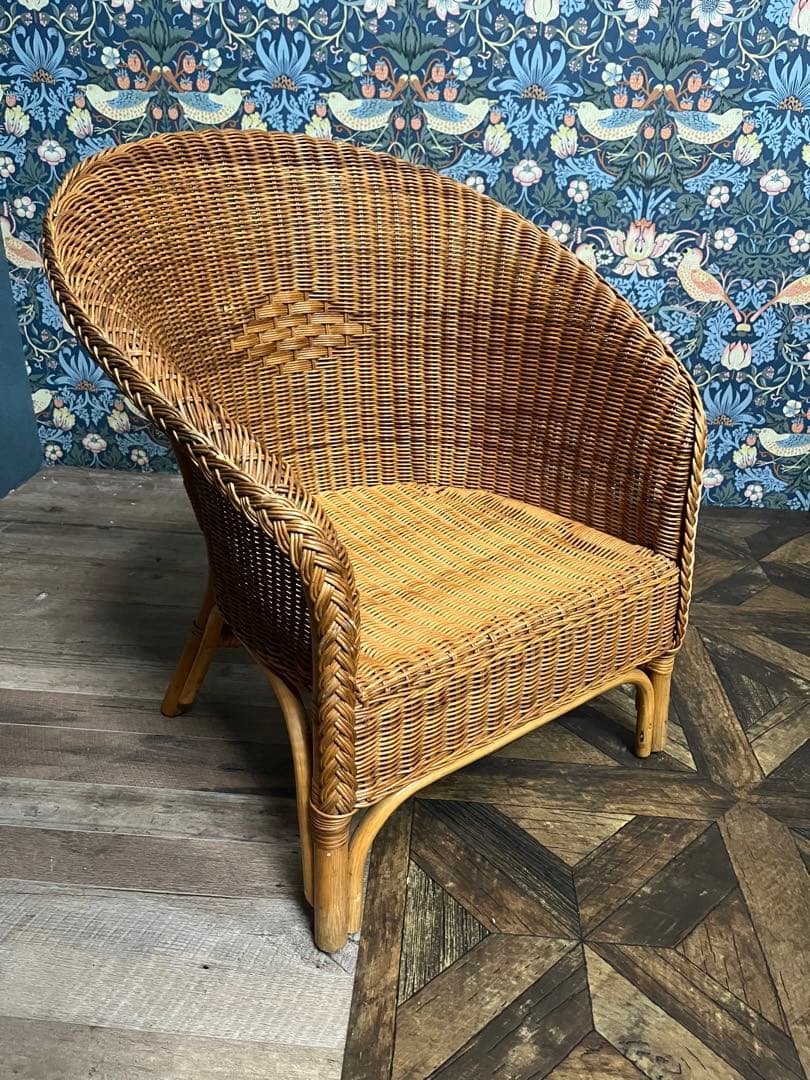 籐 ラタン 椅子 ロイドルームチェア シングル ソファ アジアン インテリア