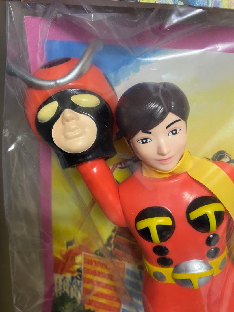 ソフビ 電波人間タックル 面取れソフビ人形 26cm レトロカラー無版権