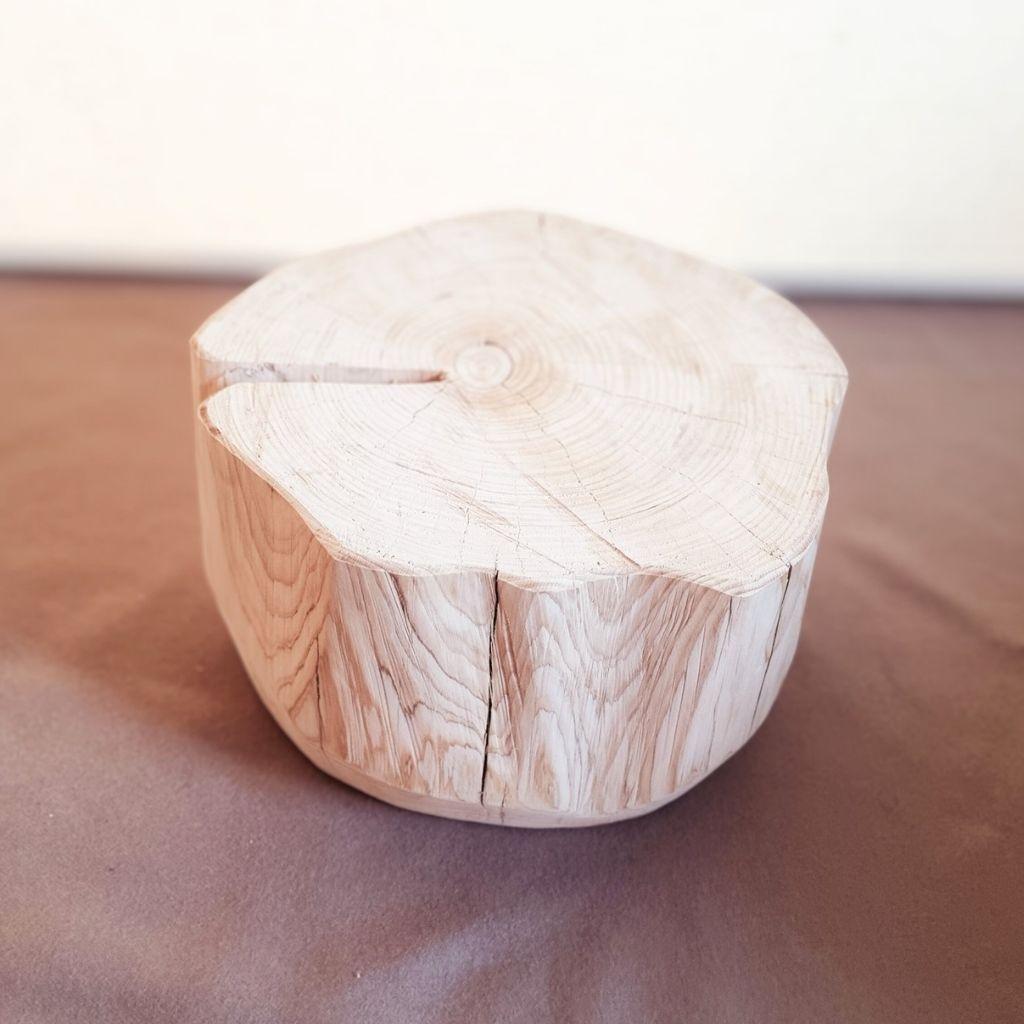 【セール品】ナチュラルウッドのサイドテーブル 木の温もりとひのきの香り