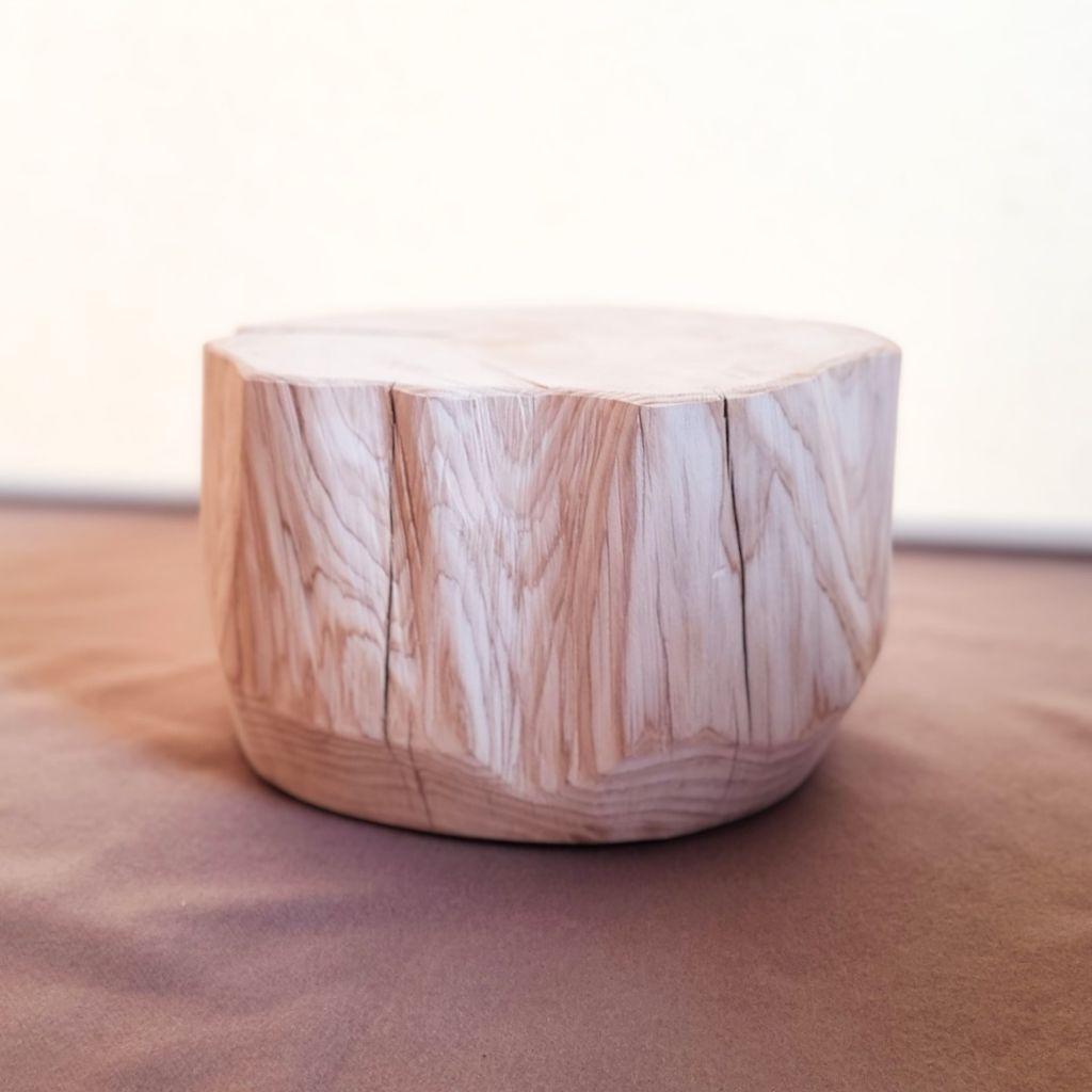 【セール品】ナチュラルウッドのサイドテーブル 木の温もりとひのきの香り