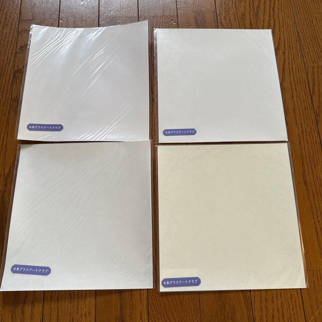 ⭐️新品⭐️グラスアート限定フィルム　透明ホワイト系　10枚セット