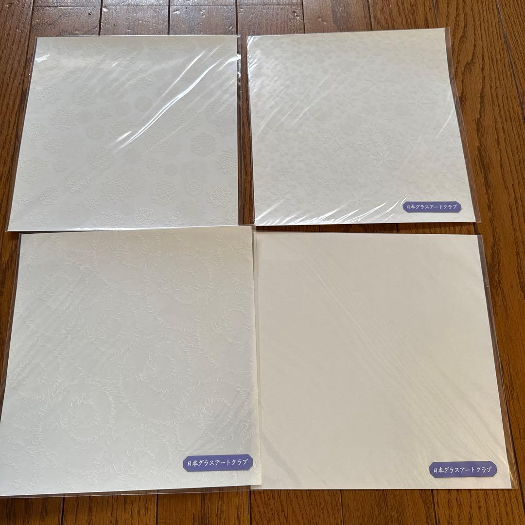⭐️新品⭐️グラスアート限定フィルム　透明ホワイト系　10枚セット
