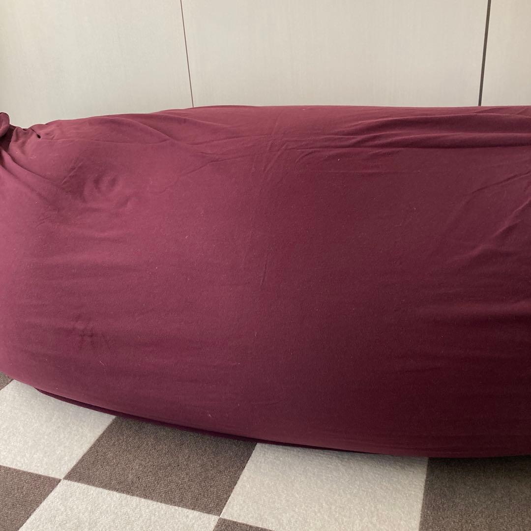 YogiboMaxチョコレートブラウンとカバー（ディープパープル）