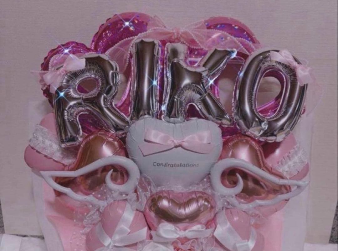 もち@匿名配送　バルーンアレンジ フラスタ　卓フラ