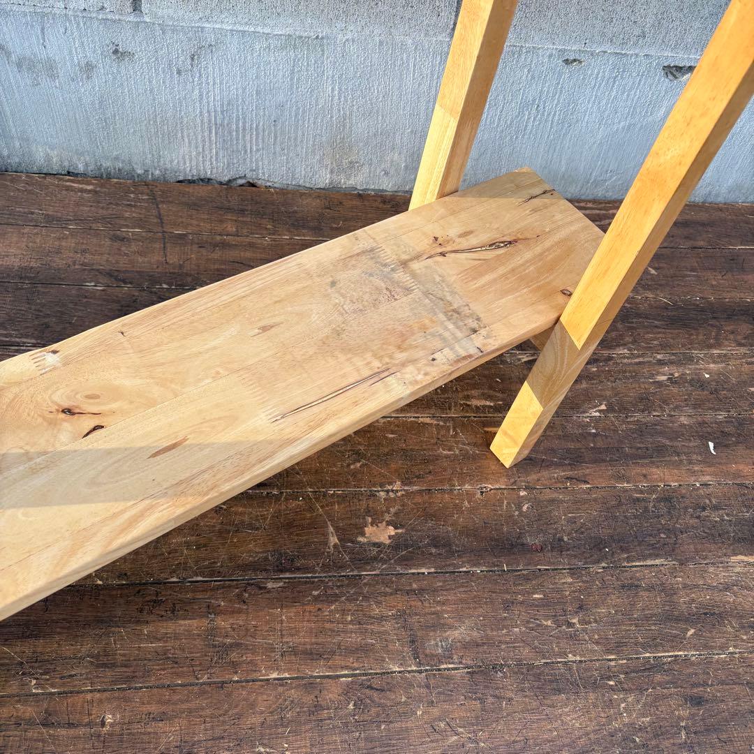 C3 北欧レトロ パイン材 木製カウンターテーブルドレッサー 鏡台スツールセット