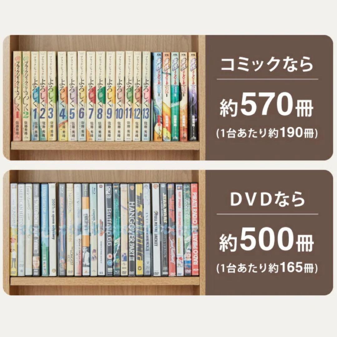 【本棚】隙間収納　570冊収納　②