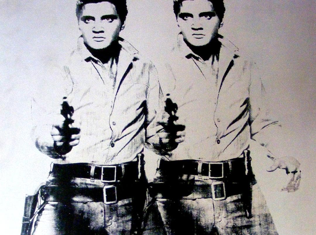 ウォーホル Two Elvis (1963)（エルビス) ドイツ製ポスター
